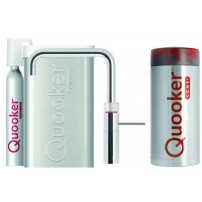 Quooker Fusion Chroom Combi+ kokend waterkraan (met CUBE)